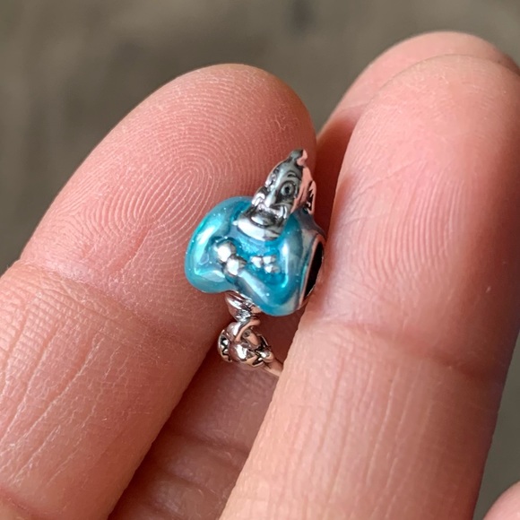 NWOT Disney Aladdin Genie & Lamp Dangle Charm Pendant Sterling Silver 925 - Picture 7 of 12